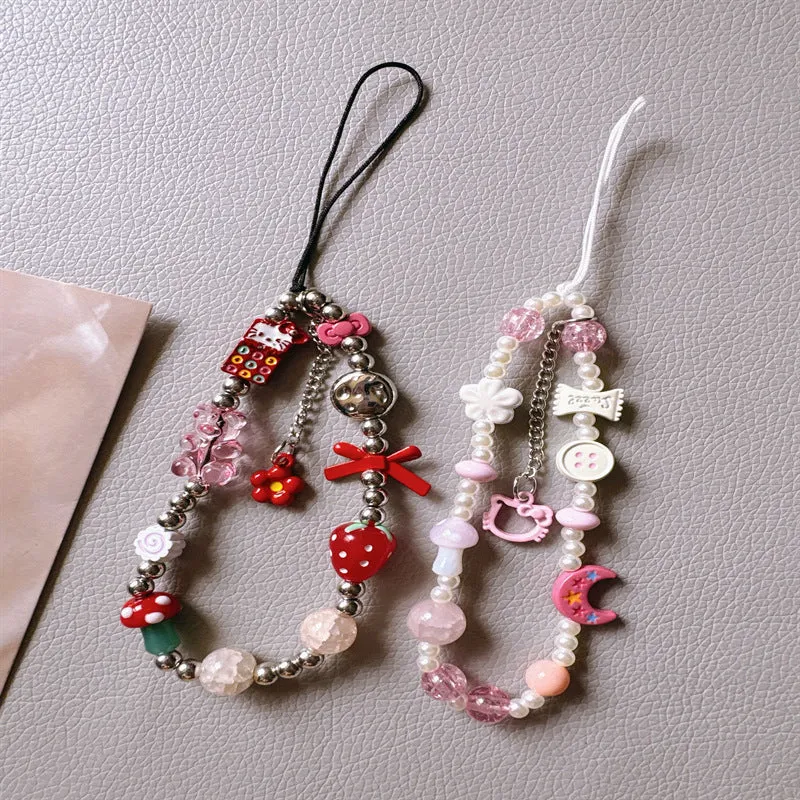 Kreativer Perlen-Handy-Charm-Tragegurt Karnz