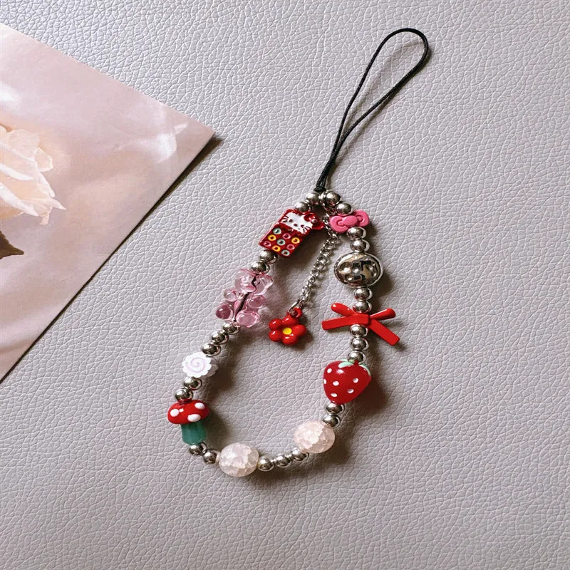 Kreativer Perlen-Handy-Charm-Tragegurt Karnz