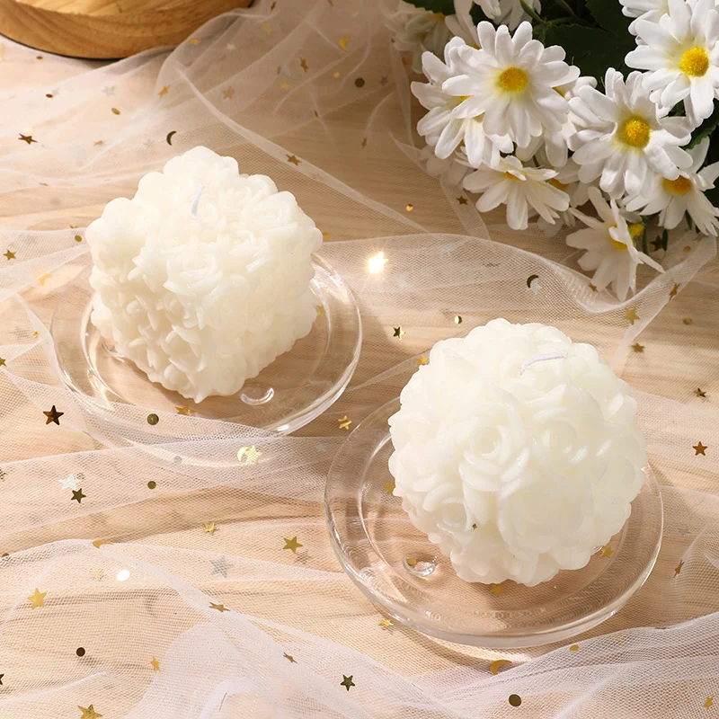 Compact Clear Round Acrylic Soap Dish with Raised Feet