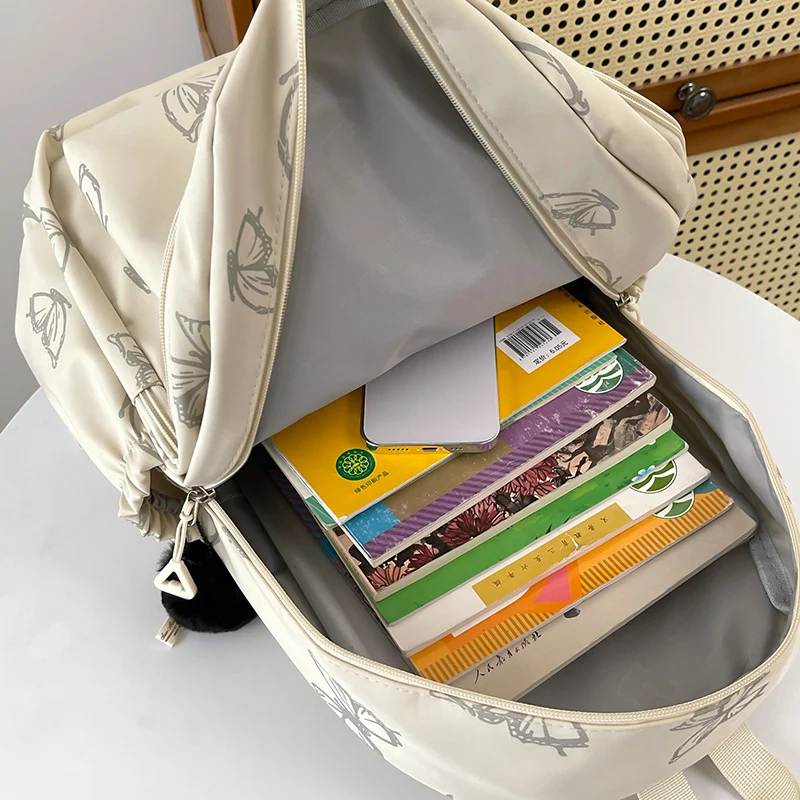 Stylish Butterfly Print Backpack Stornfield