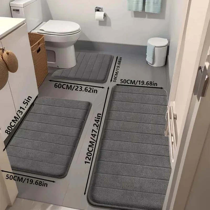 Memory Foam Badezimmer Teppich Set