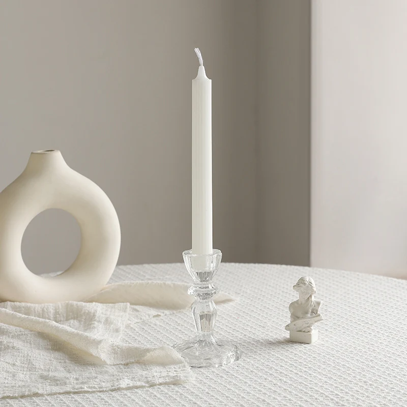 Hand-Poured Beaded Sphere Taper Candle