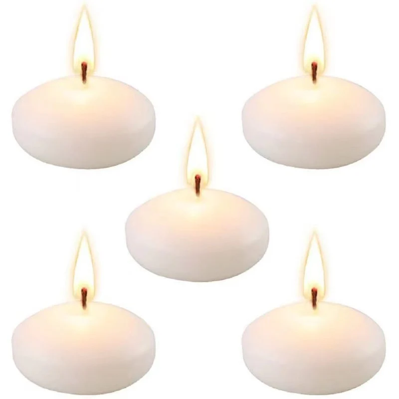 Floating Round Tea Light Candle Set for Water Centerpieces