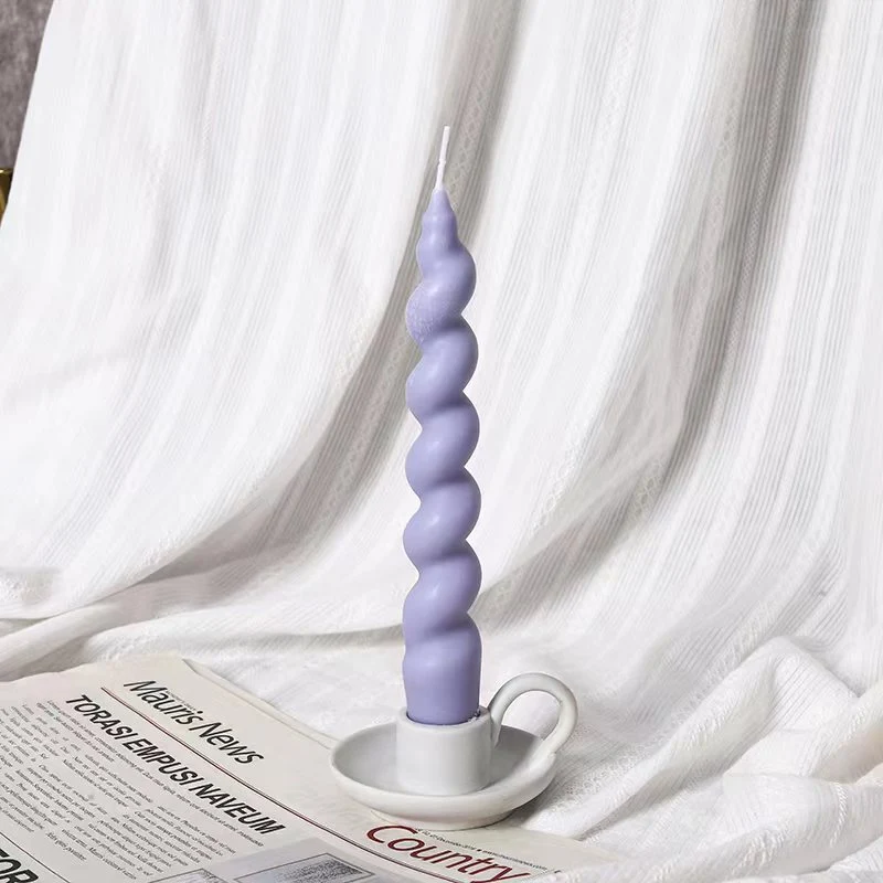 Decorative Twisted Spiral Taper Candle