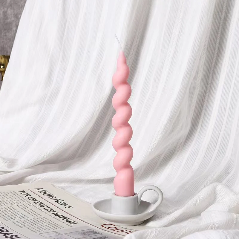 Decorative Twisted Spiral Taper Candle