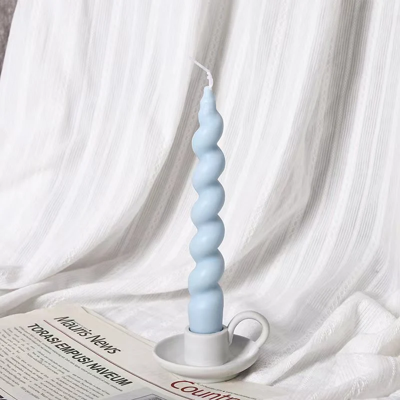 Decorative Twisted Spiral Taper Candle