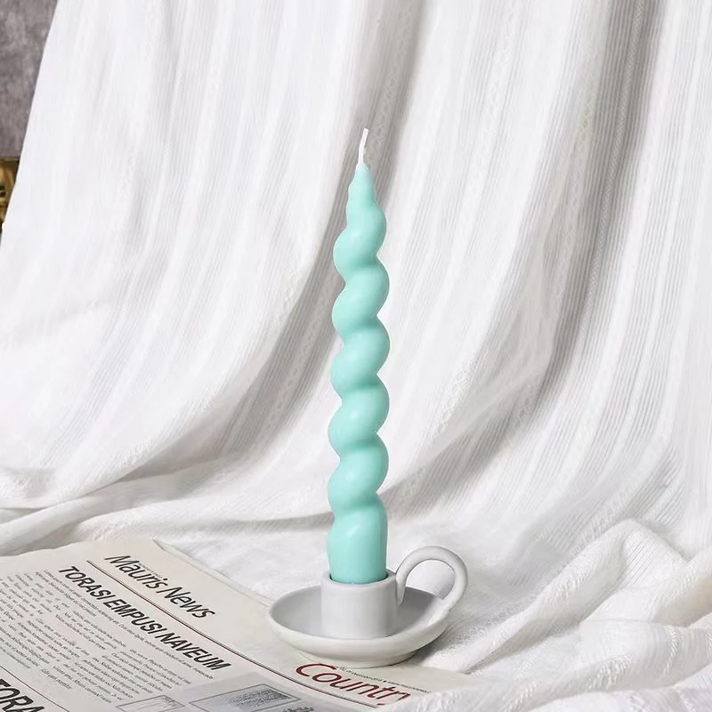 Decorative Twisted Spiral Taper Candle