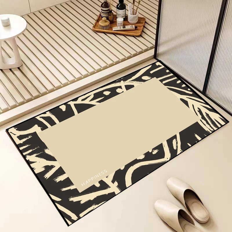 Blumenmuster Badeteppich