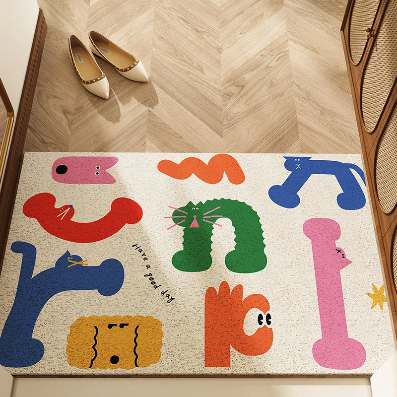 Dekorative Herzmuster-Bodenmatte