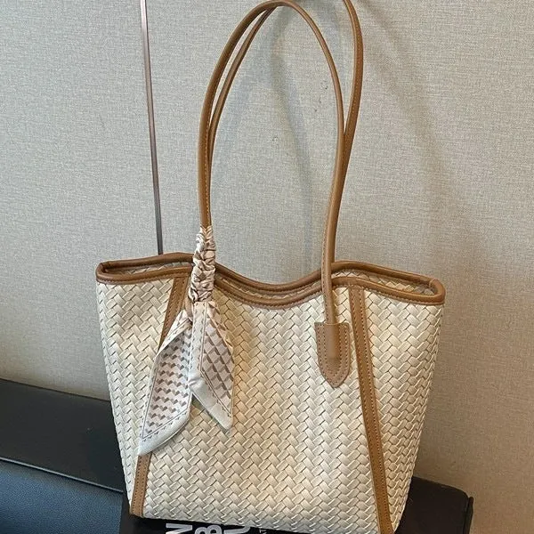 Elegante Gewebte Tote Bag