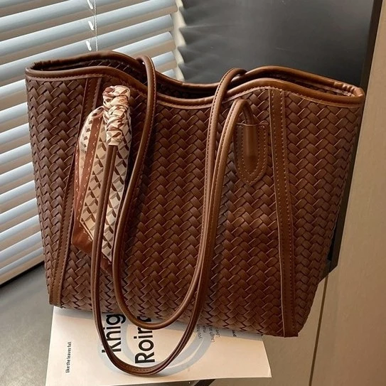 Elegante Gewebte Tote Bag