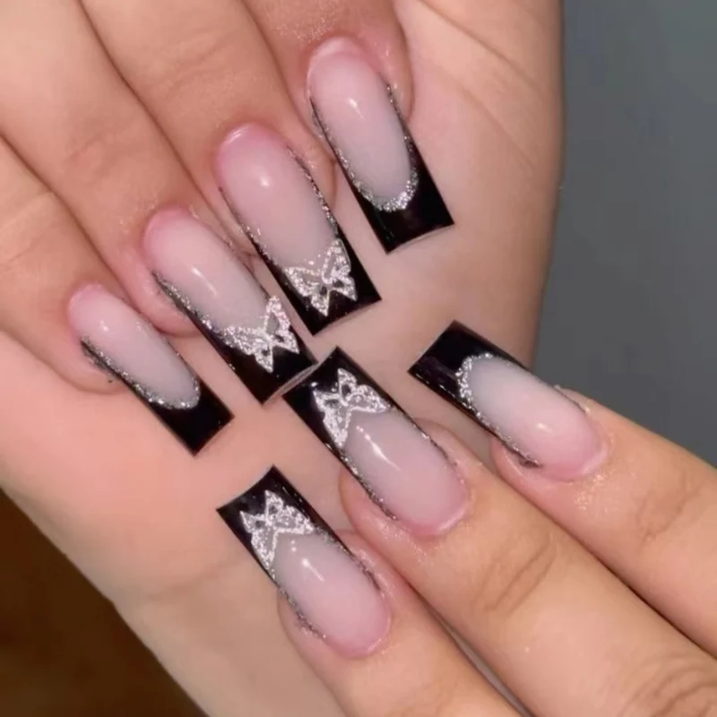 Glamorous Butterfly Nail Art Extensions Stornfield