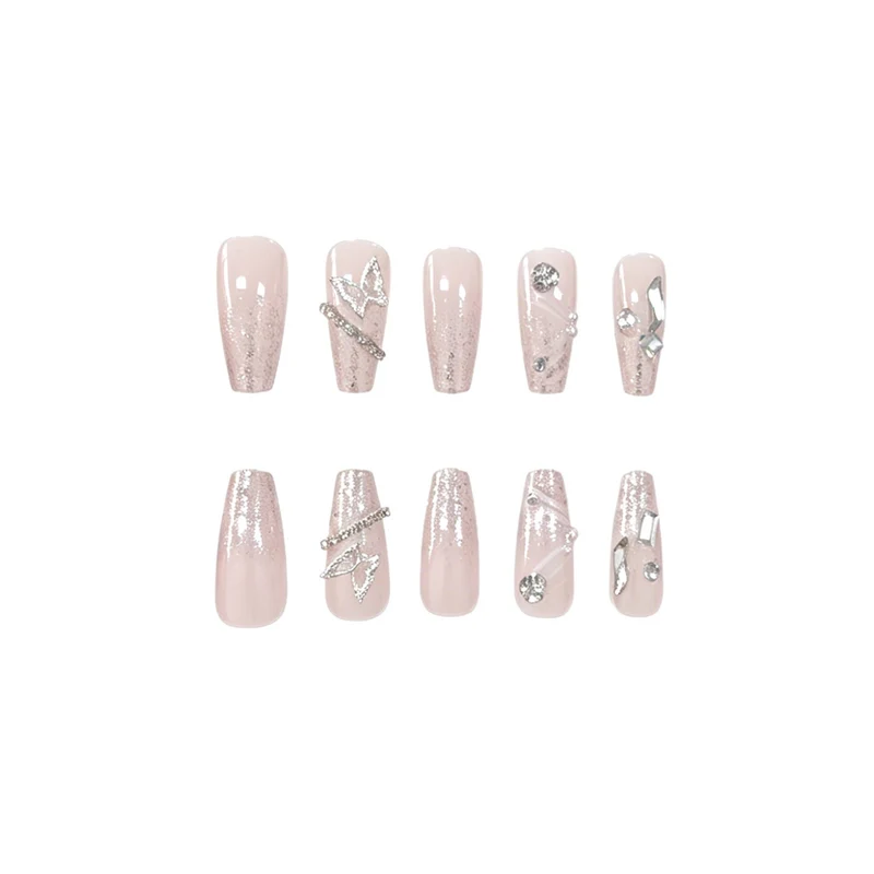 Glamorous 3D Crystal Nail Enhancements Stornfield