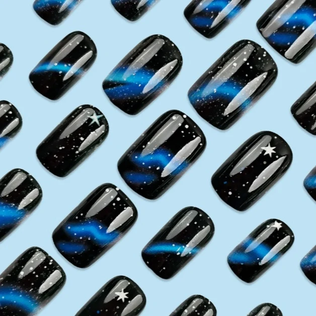 Galaxy-Themed Nail Art Set Stornfield