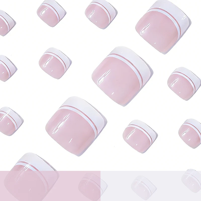 French Tip Pedicure Nail Art Stornfield