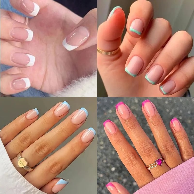 French Tip Acrylic Nail Extensions Stornfield