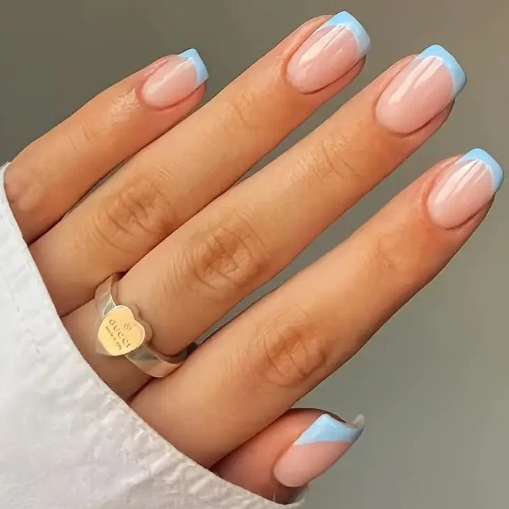 French Tip Acrylic Nail Extensions Stornfield