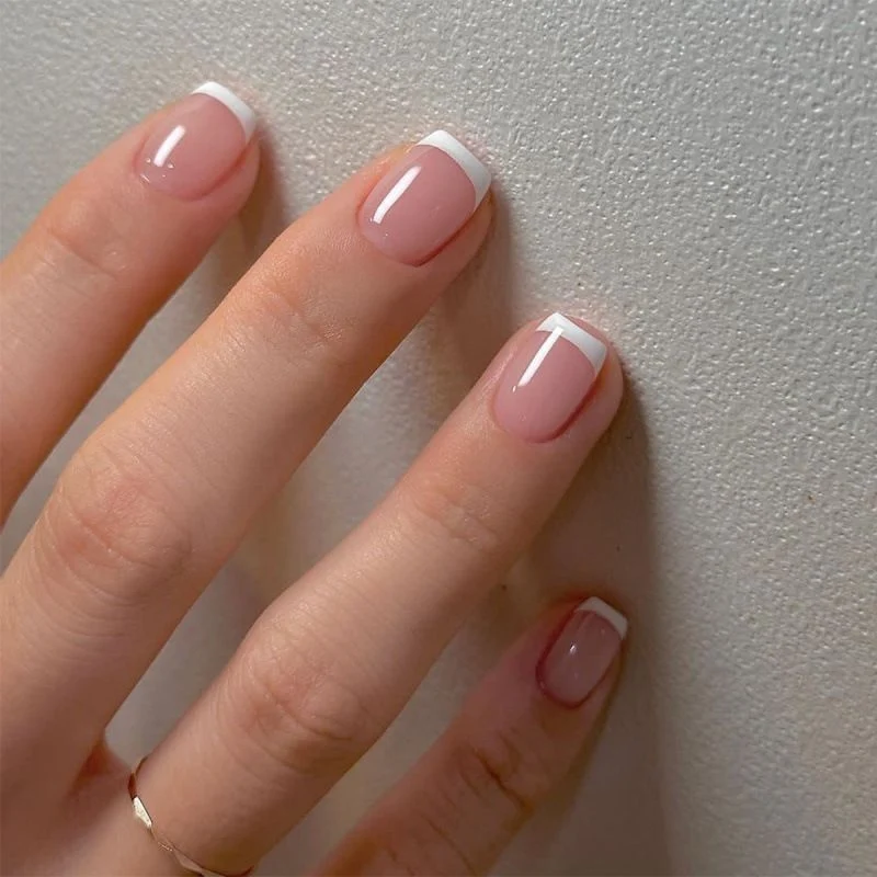 French Tip Acrylic Nail Extensions Stornfield