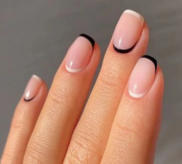 French Tip Acrylic Nail Extensions Stornfield