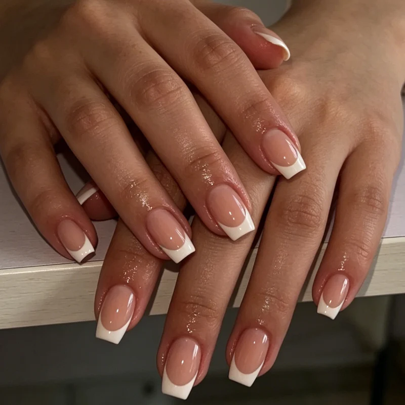 French Tip Acrylic Nail Extensions Stornfield 1789915328
