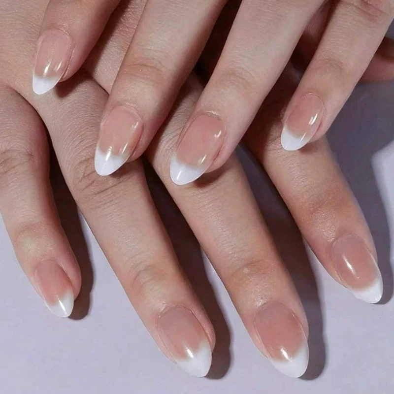 French Tip Acrylic Nail Enhancements Stornfield