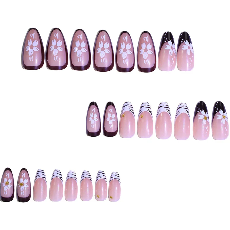 Floral Tip Acrylic Nail Enhancements Stornfield