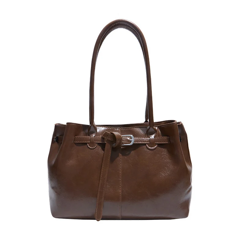 Elegante Leder Tragetasche