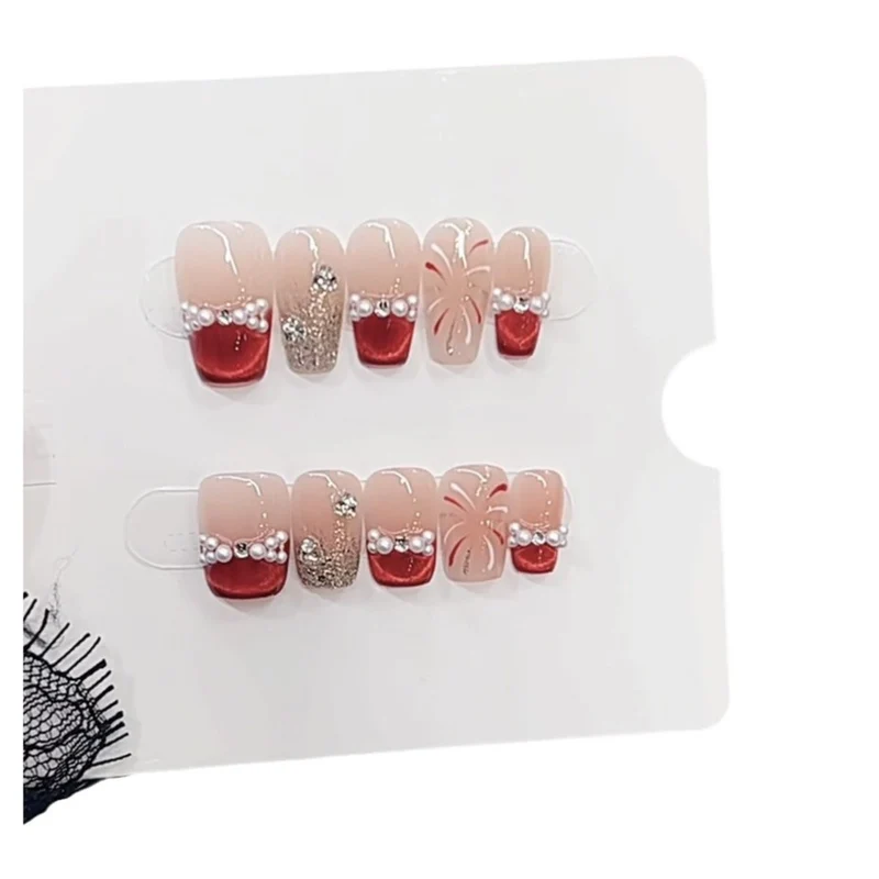 Elegantes dekoratives Press-On-Nagelset Karnz 1787296150