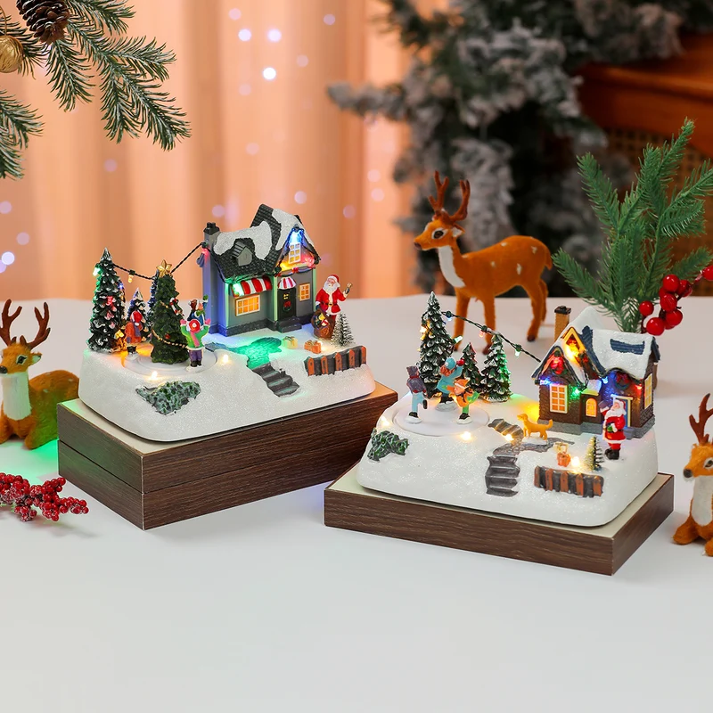 LED Illuminated Christmas Village Scene Decoration Stornfield