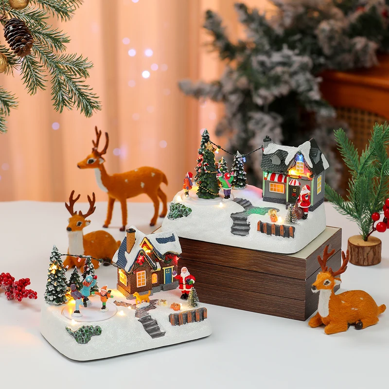 LED Illuminated Christmas Village Scene Decoration Stornfield