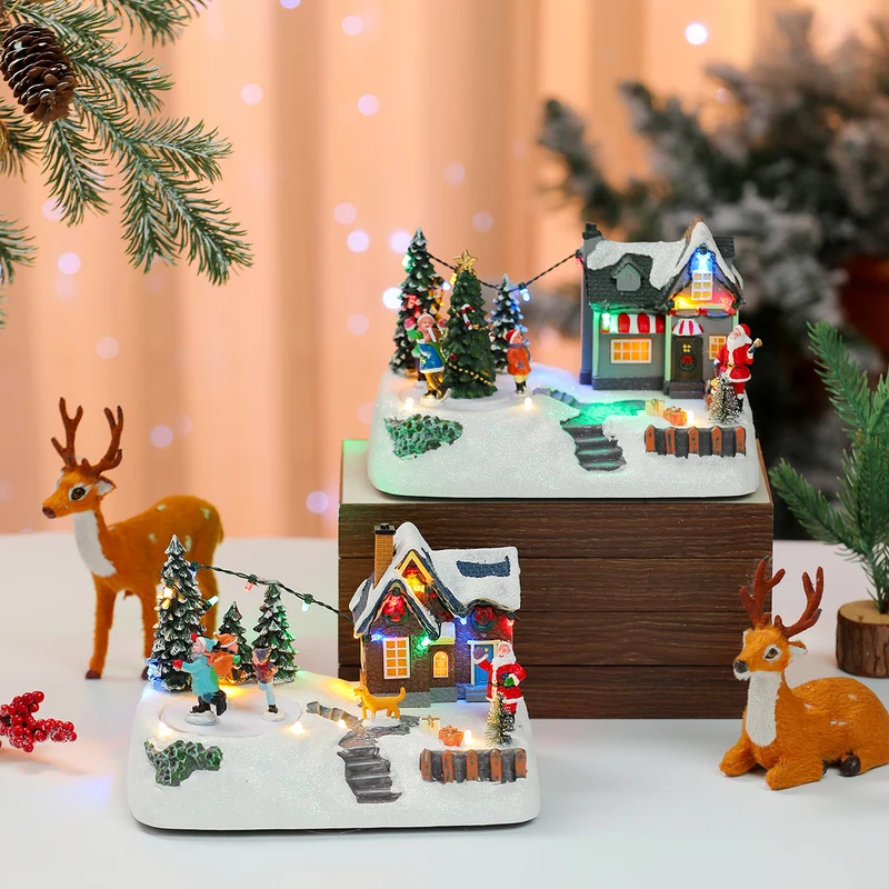 LED Illuminated Christmas Village Scene Decoration Stornfield