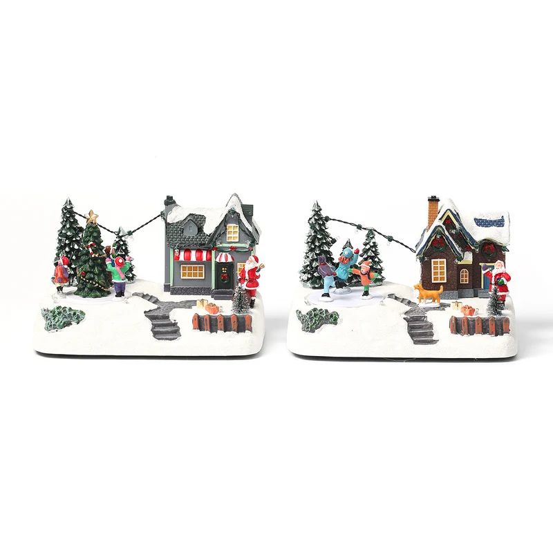 LED Illuminated Christmas Village Scene Decoration Stornfield