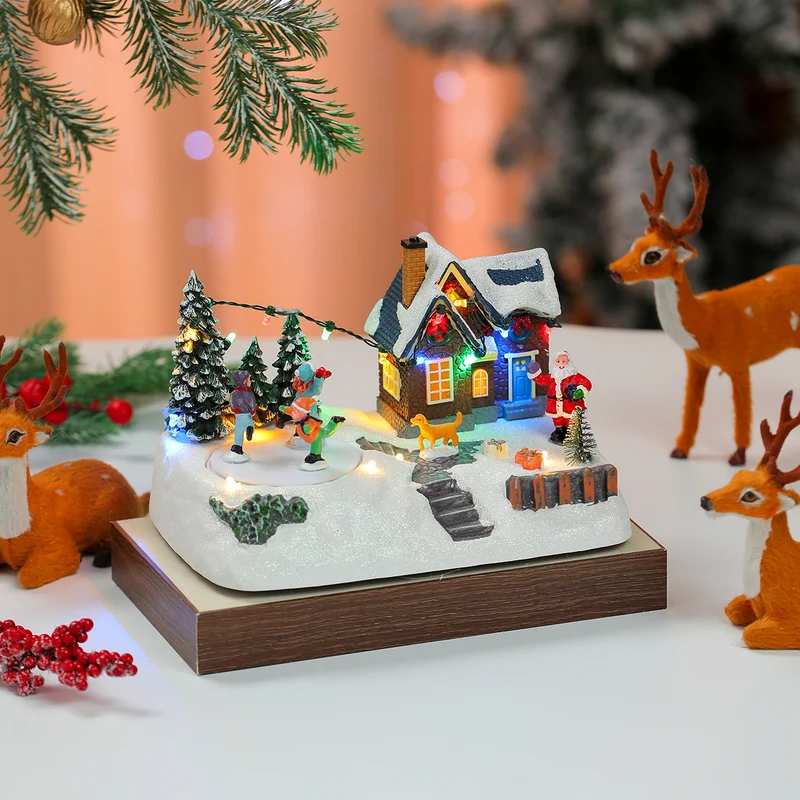 LED Illuminated Christmas Village Scene Decoration Stornfield
