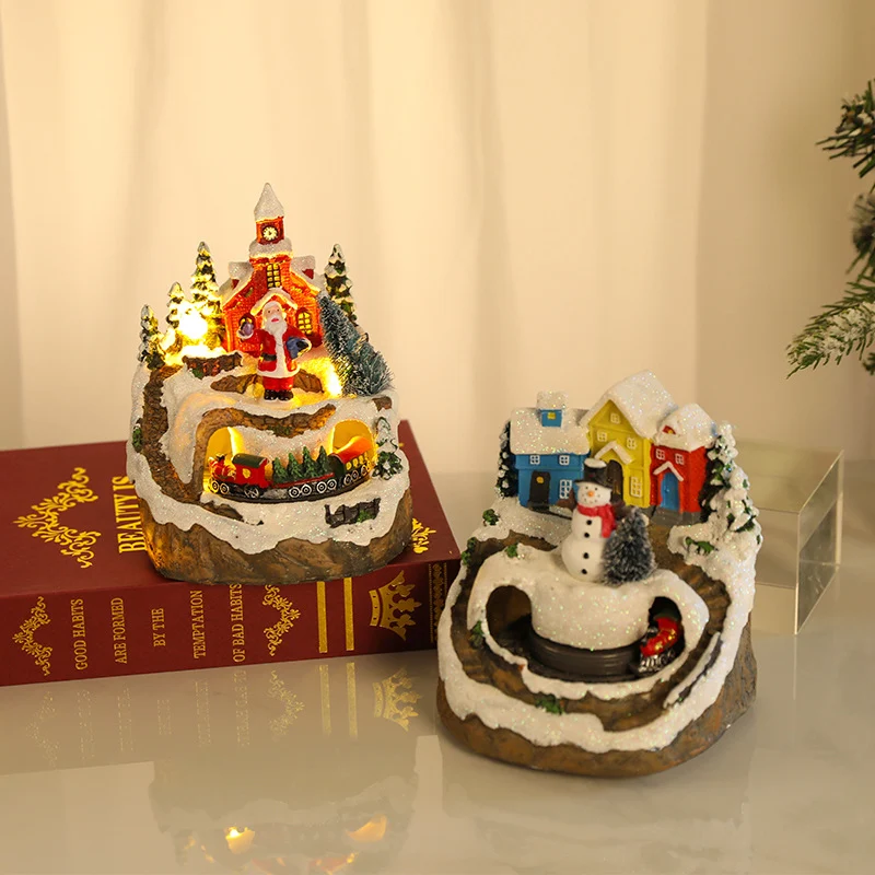 LED Illuminated Christmas Village Scene Stornfield
