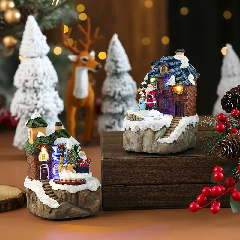 LED Illuminated Christmas Village House Decoration Stornfield