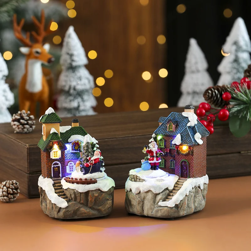 LED Illuminated Christmas Village House Decoration Stornfield