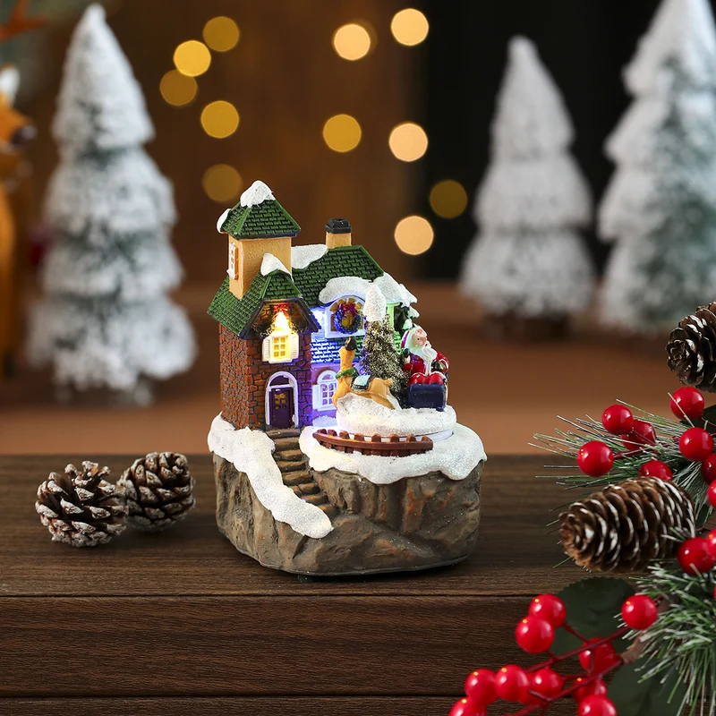 LED Illuminated Christmas Village House Decoration Stornfield