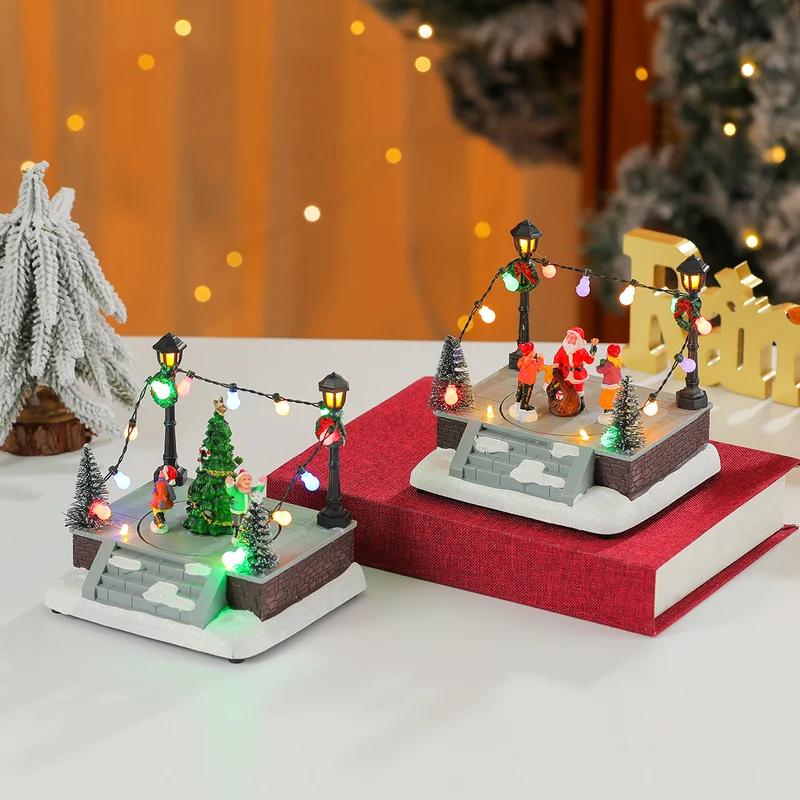 LED Illuminated Christmas Scene Figurine Stornfield