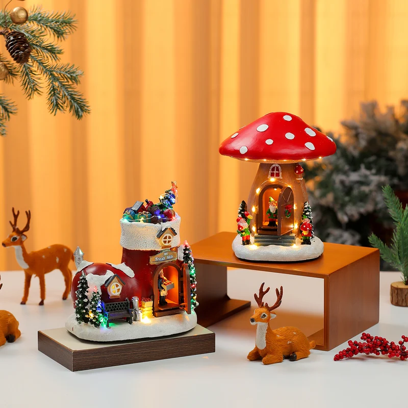 LED Illuminated Christmas Gingerbread House Decoration Stornfield
