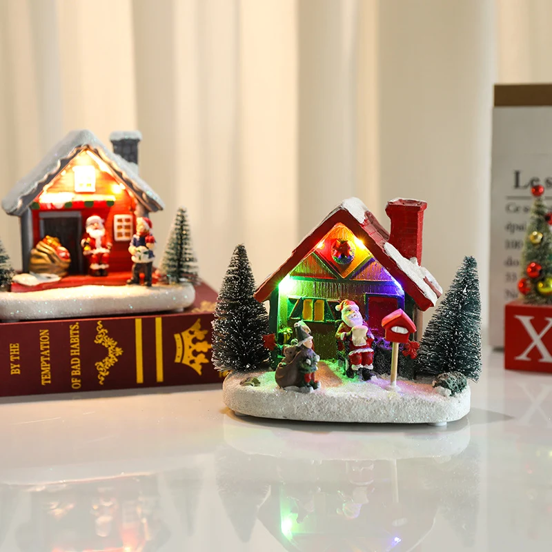 LED Illuminated Christmas Cottage Figurine Stornfield
