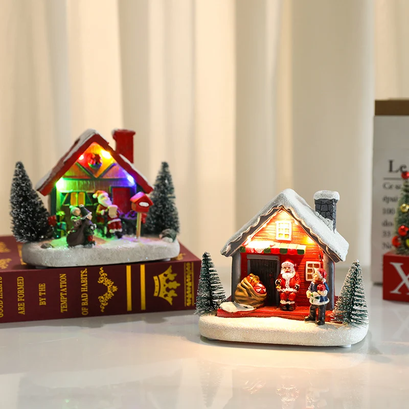 LED Illuminated Christmas Cottage Figurine Stornfield