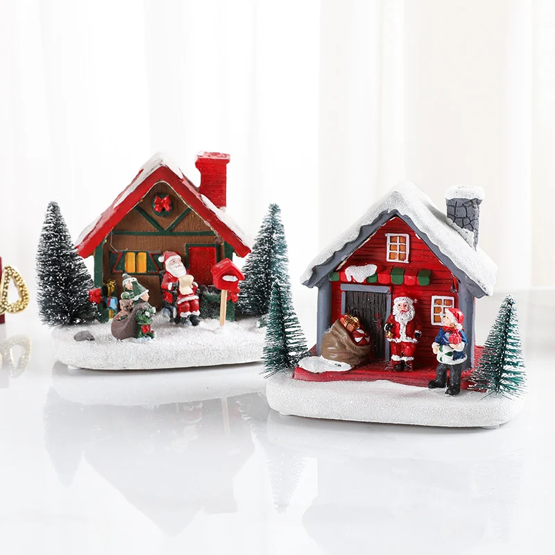 LED Illuminated Christmas Cottage Figurine Stornfield