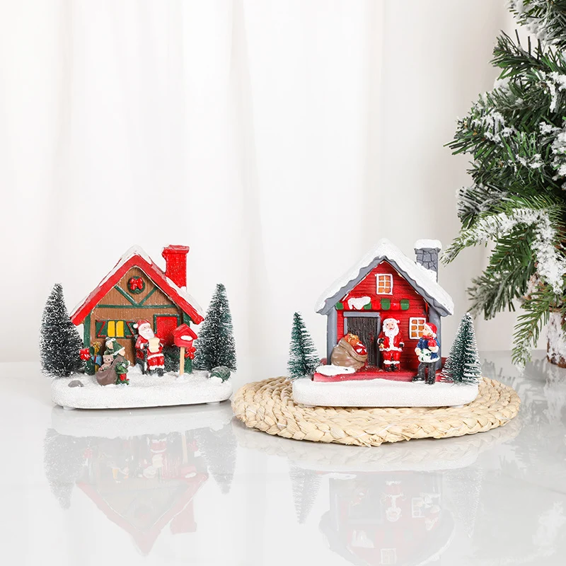 LED Illuminated Christmas Cottage Figurine Stornfield