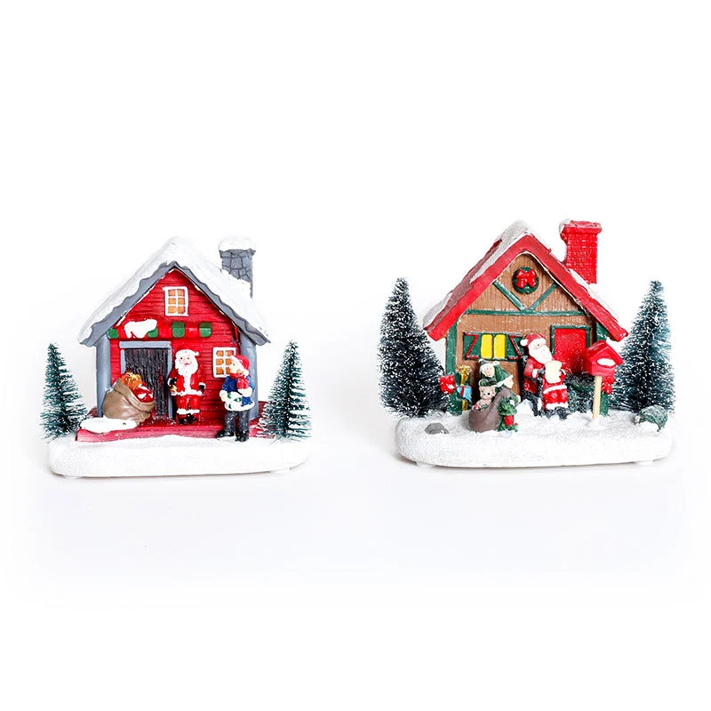 LED Illuminated Christmas Cottage Figurine Stornfield