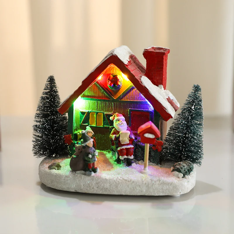LED Illuminated Christmas Cottage Figurine Stornfield