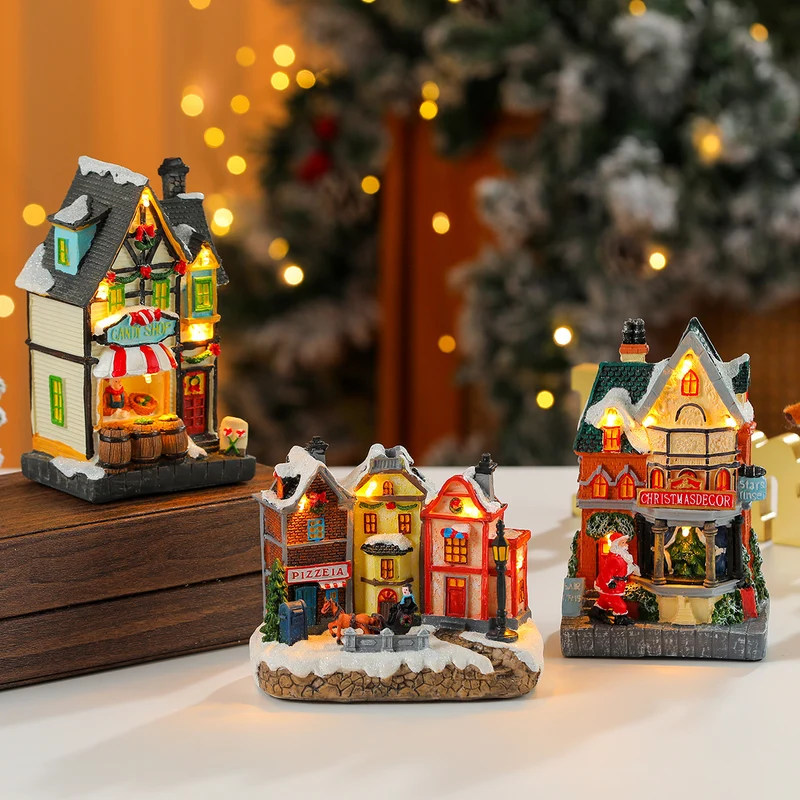 LED Illuminated Christmas Candy Shop Figurine Stornfield