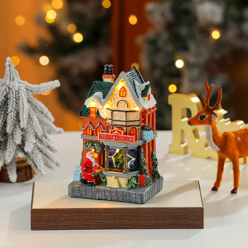 LED Illuminated Christmas Candy Shop Figurine Stornfield