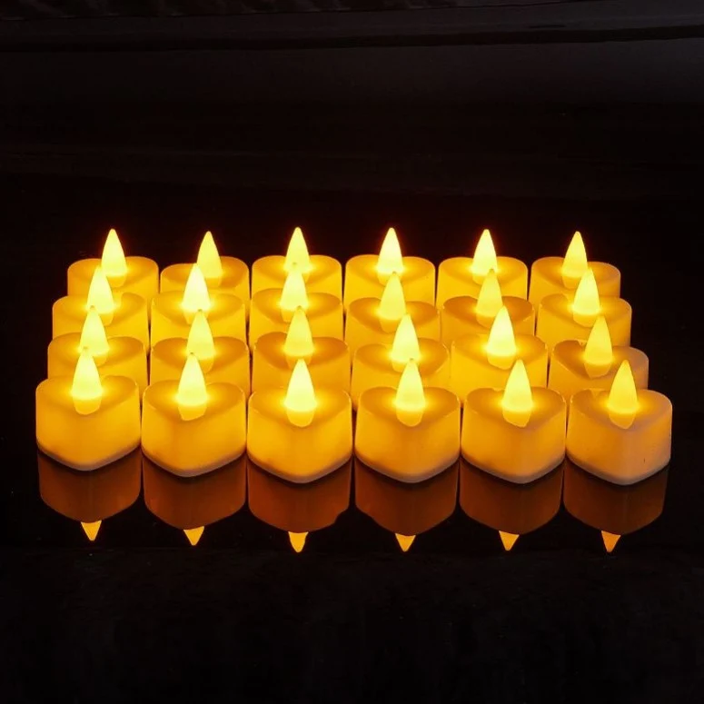 LED Flame Effect Tea Light Candles Stornfield