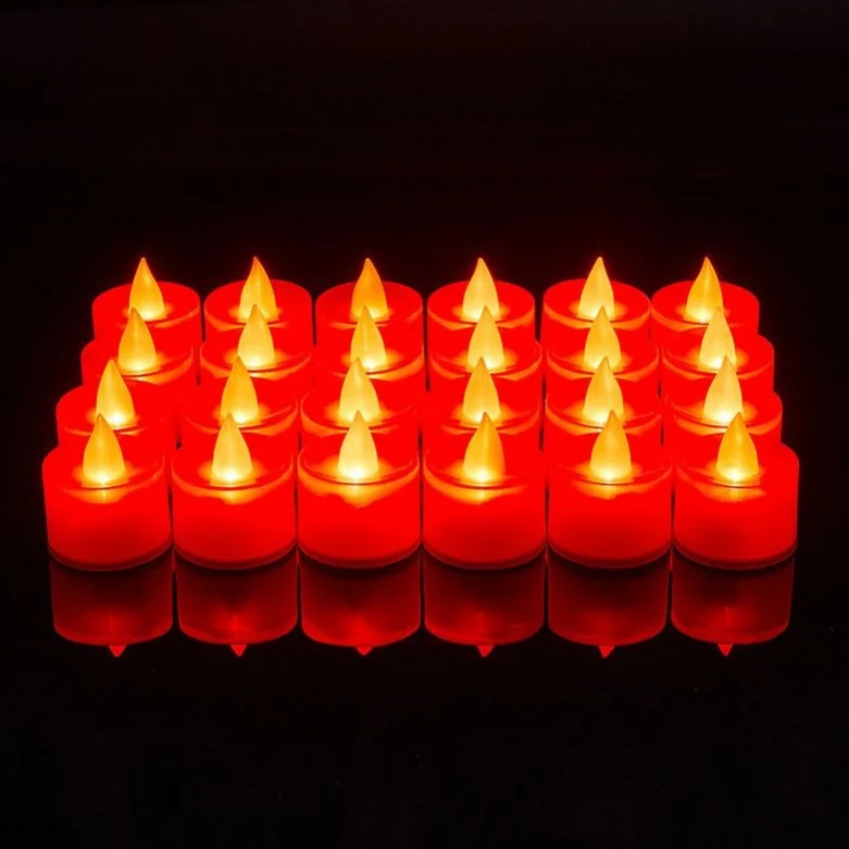 LED Flame Effect Tea Light Candles Stornfield