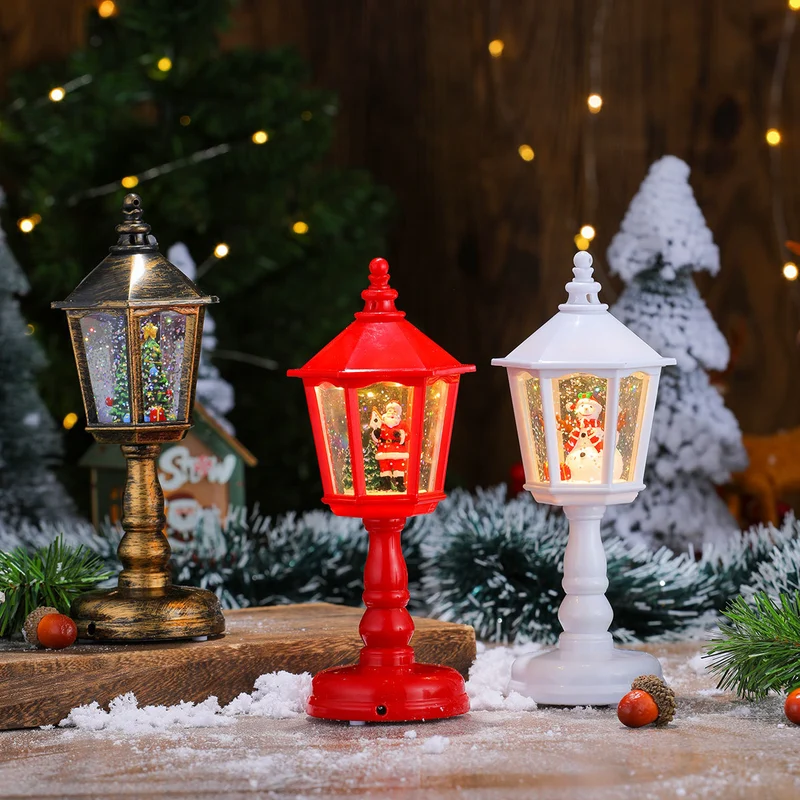 LED Decorative Lantern with Santa Figurine Stornfield